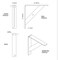 Ekena Millwork Traditional Steel Bracket, Hammered White 2"W x 12"D x 12"H BKTM02X12X12TRHWH - alternate 2